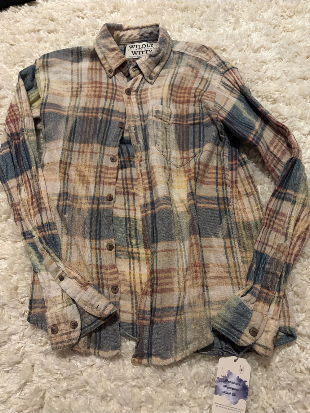 Women's Multicolor Plaid Button-Down Shirt